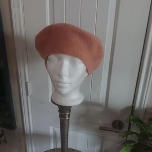 KIT Accessories, Tan Wool Blend Beret